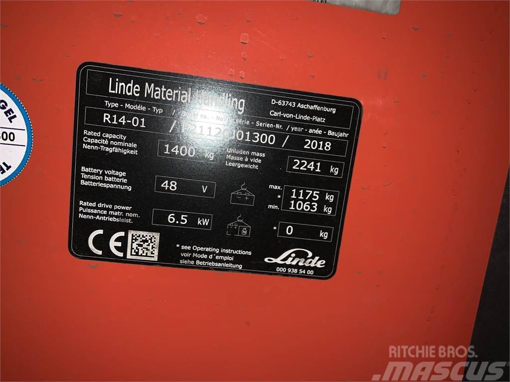 Linde R14 Montacargas de alcance de gran altura