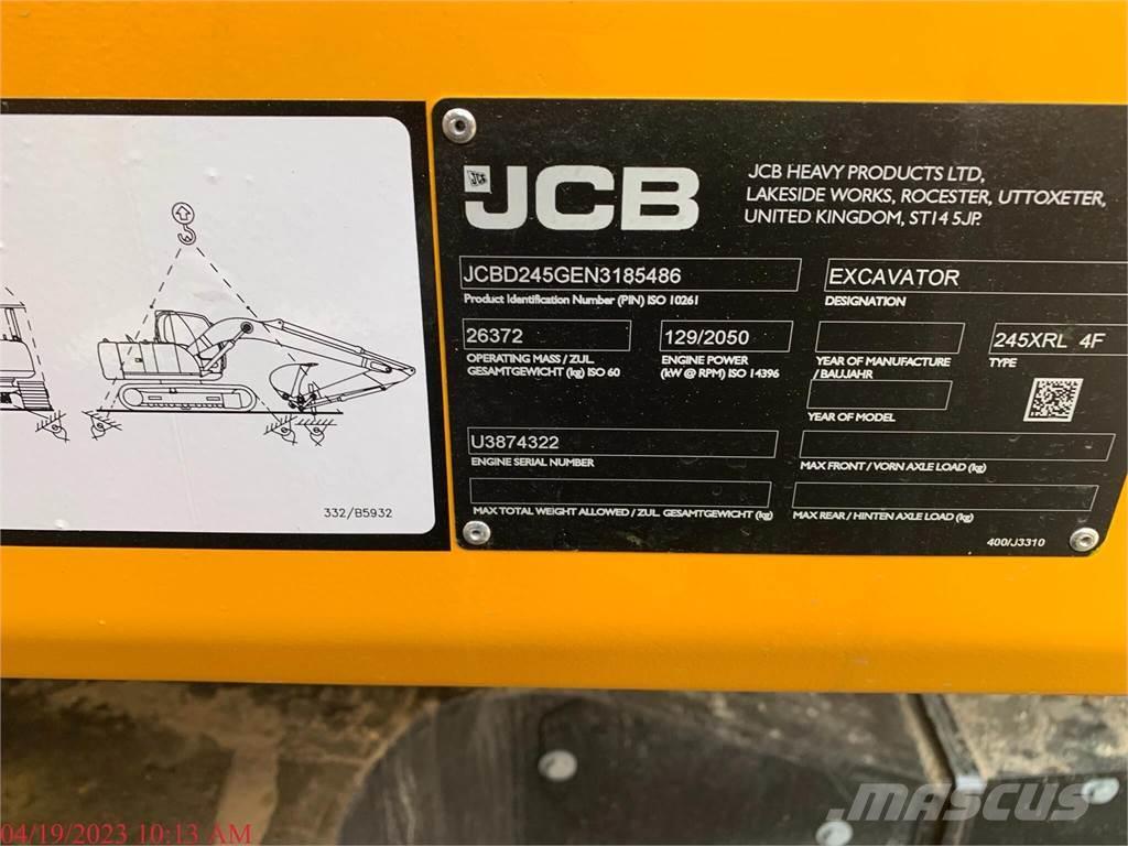 JCB 245XR Excavadoras sobre orugas