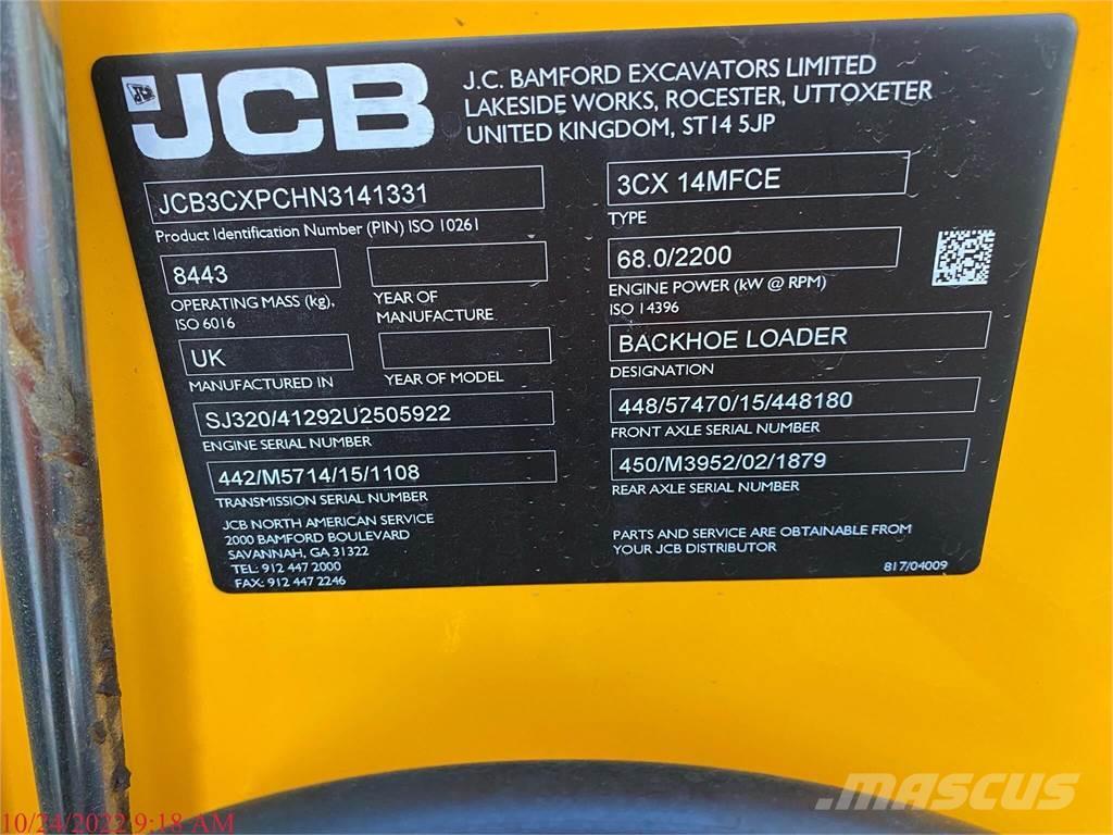 JCB 3CX14 Retrocargadoras