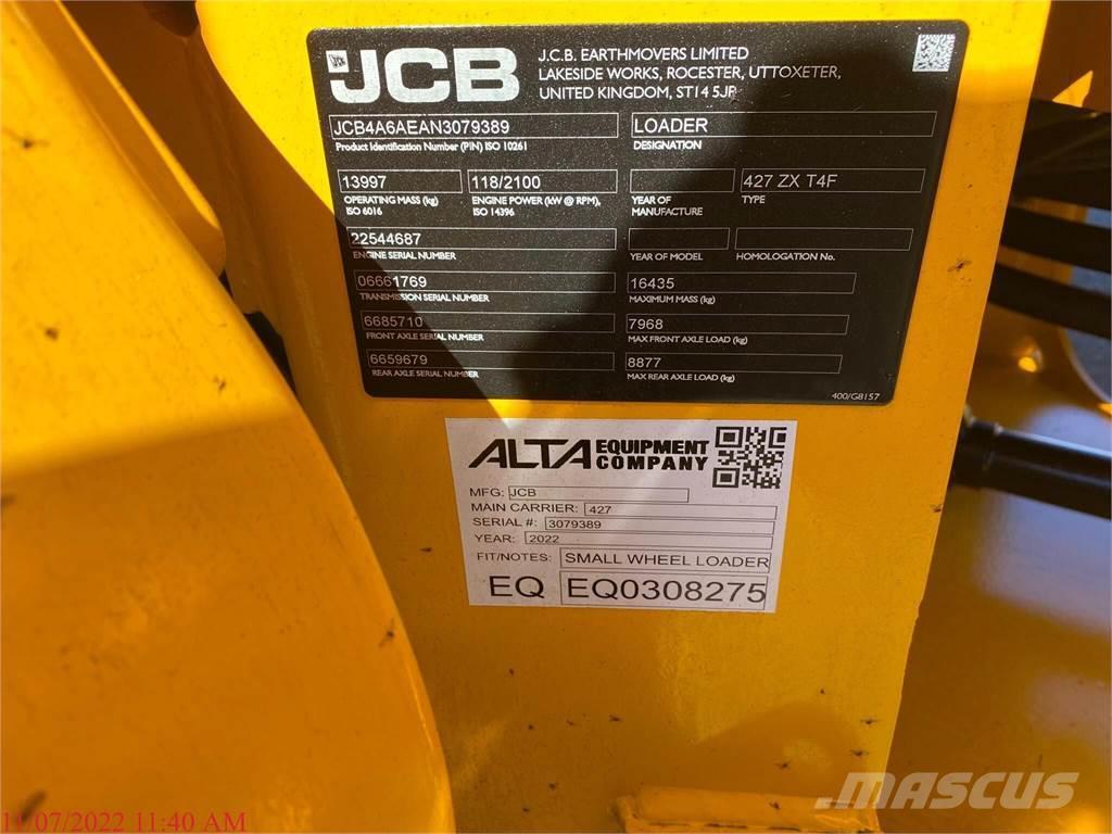 JCB 427 Cargadoras sobre ruedas