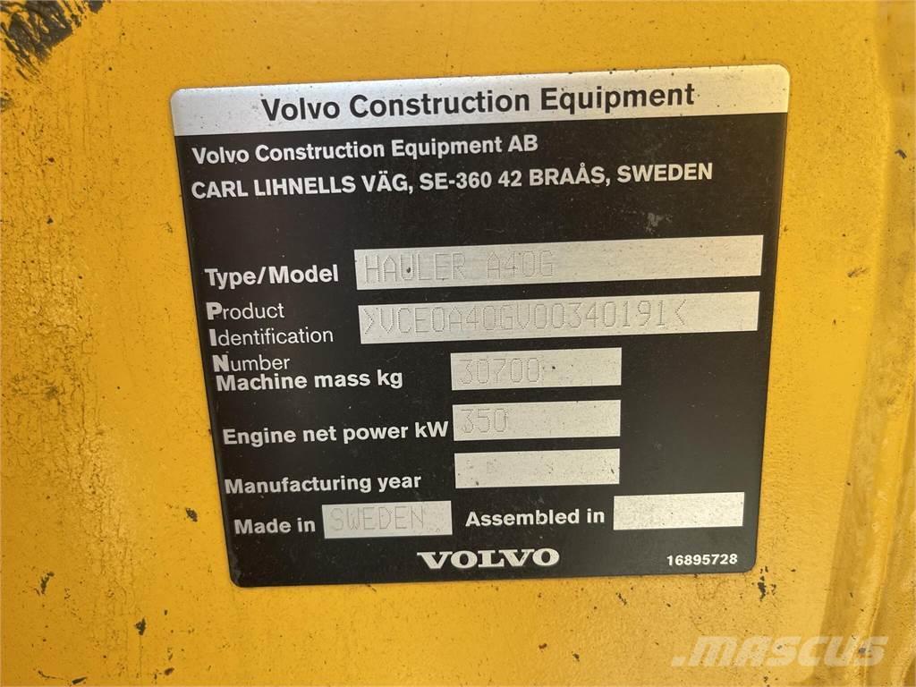 Volvo A40G Camiones cisterna