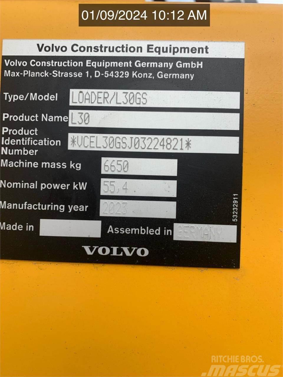 Volvo L30GS Cargadoras sobre ruedas