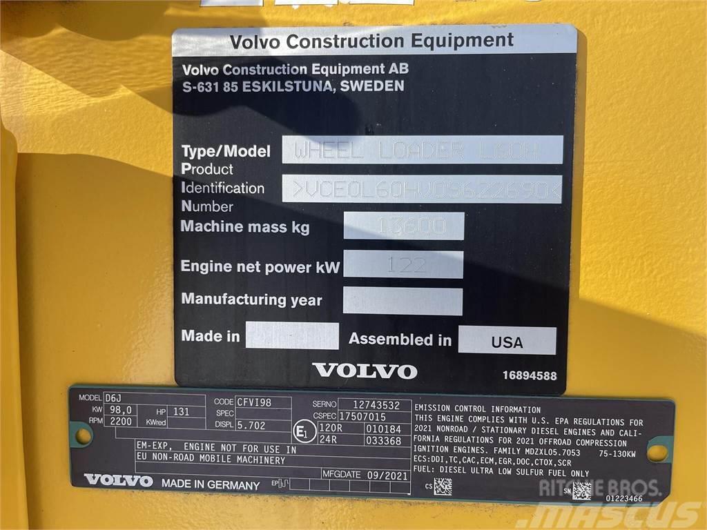 Volvo L60H Cargadoras sobre ruedas