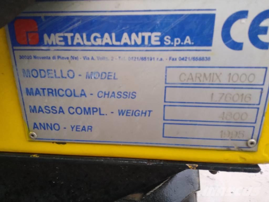 METALGALANTE CARMIX 1000 Mezcladoras de cemento y hormigón