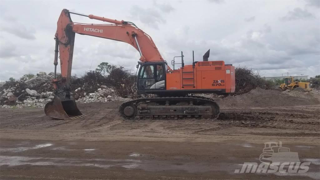 Hitachi ZX 670 Excavadoras sobre orugas