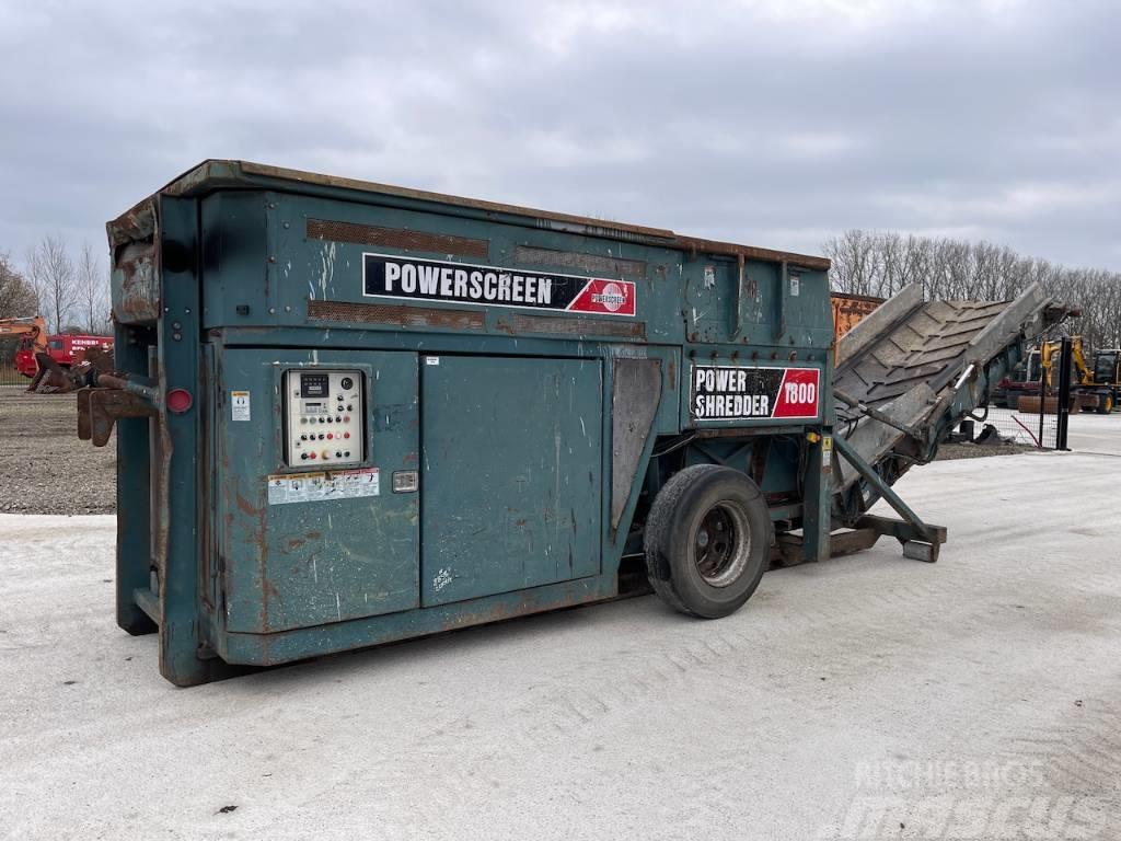 PowerScreen Powershredder 1800 Trituradoras de deshechos