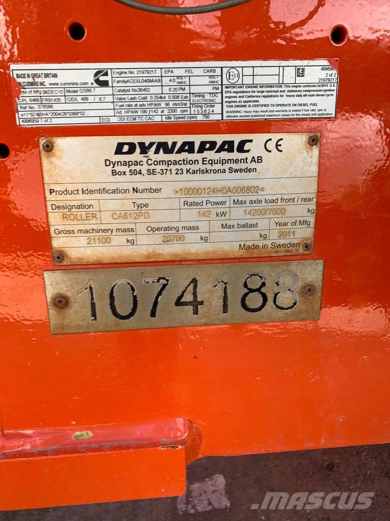 Dynapac CA 612 Rodillos