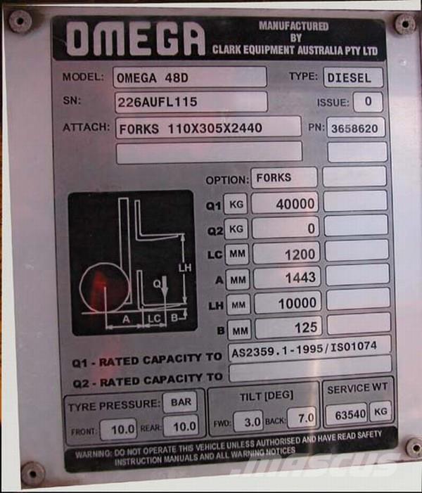 Omega Omega	48D FLT Montacargas para contenedores