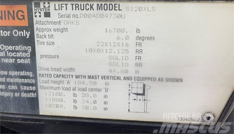 Hyster S120XLS Montacargas - otros