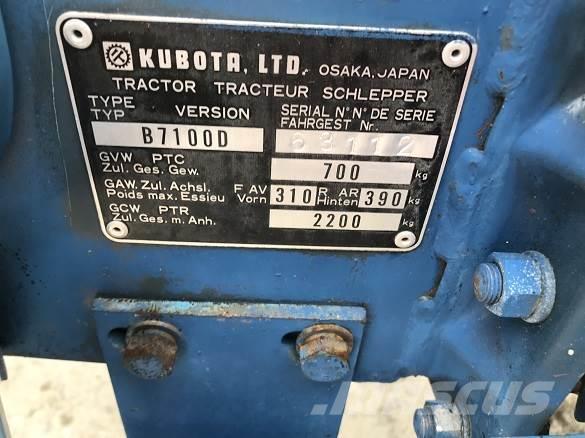 Kubota B7100D Retroexcavadoras