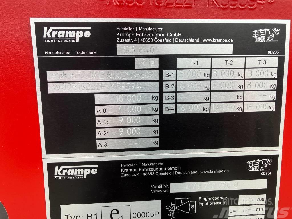 Krampe BB640 Remolques con caja de volteo