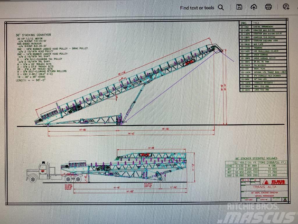  Elrus 36x96 Cintas transportadoras