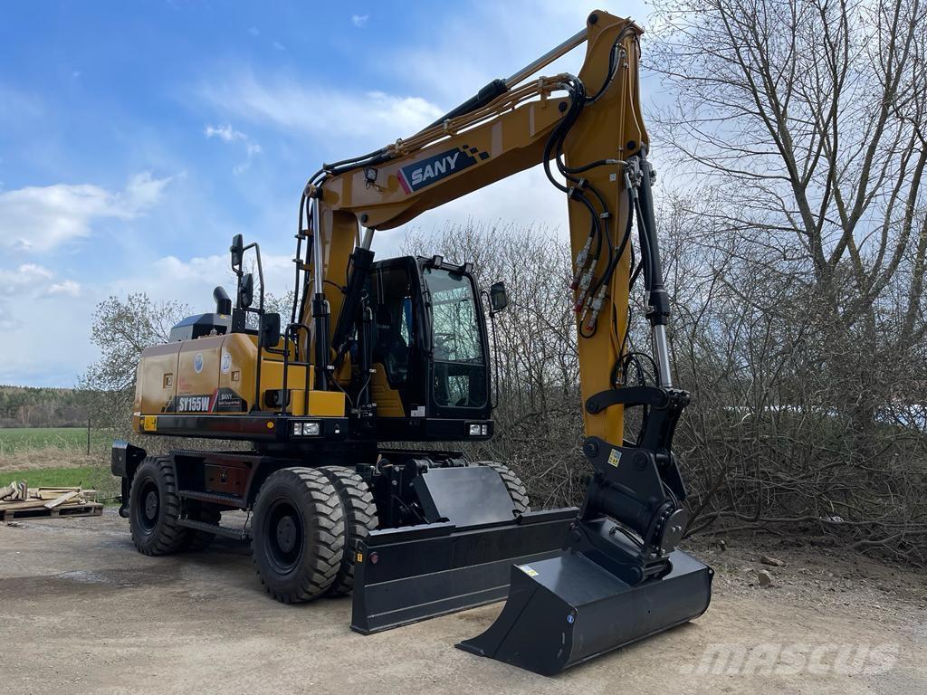 Sany SY155W Excavadoras de ruedas