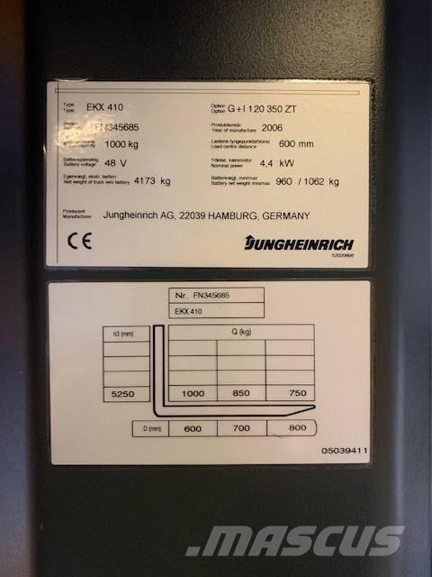 Jungheinrich EKX410-350ZT Montacargas recogepedidos de media altura