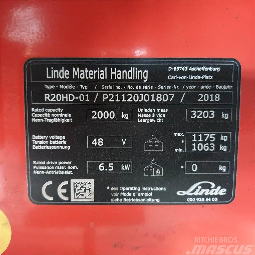 Linde R20HD Montacargas de alcance de gran altura