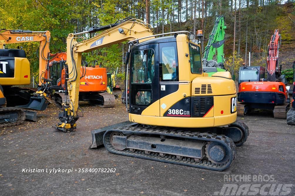 CAT 308CCR PIHTIPYÖRITTÄJÄLLÄ Excavadoras 7t - 12t