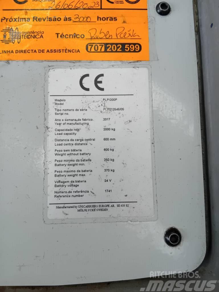 Atlet PLP-200 Montacargas de baja elevación