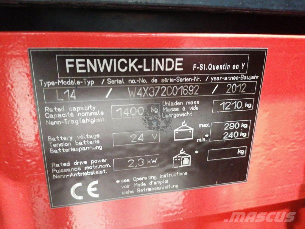 Linde L14 Montacargas manual