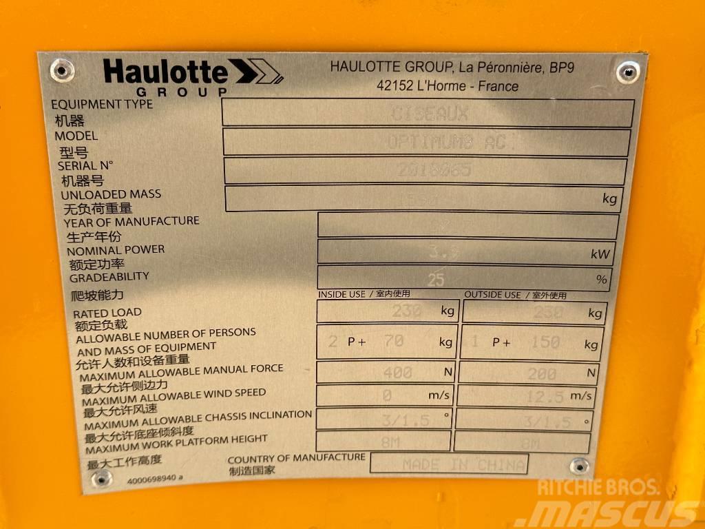 Haulotte OPTIMUM 8 Plataformas tijera