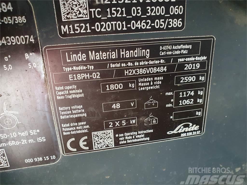 Linde E18PH Carretillas de horquilla eléctrica