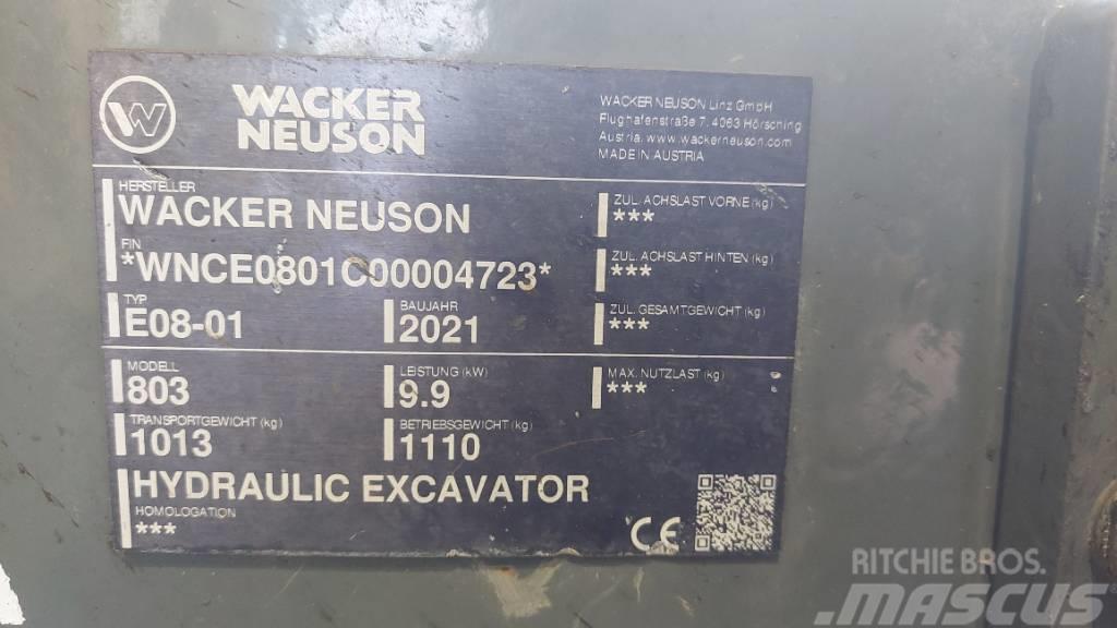 Wacker Neuson 803 Excavadoras sobre orugas