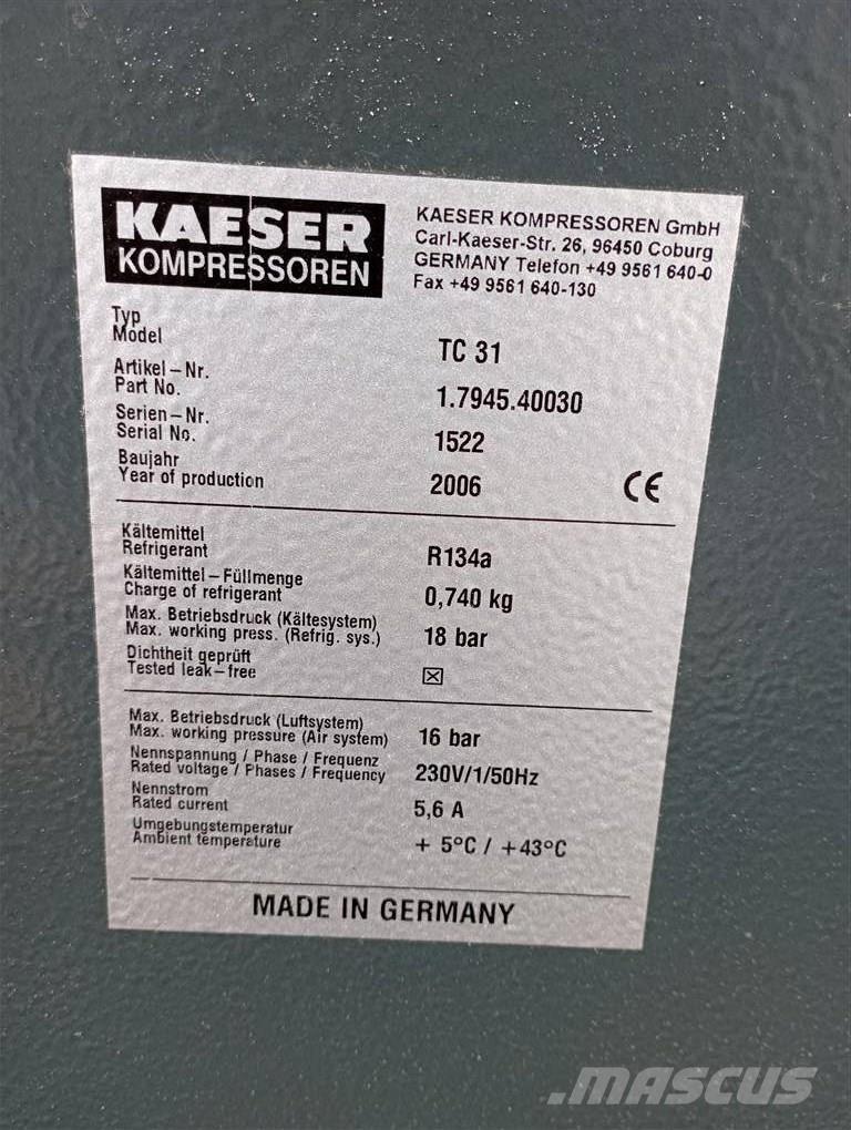 Kaeser TC31 Compresoras