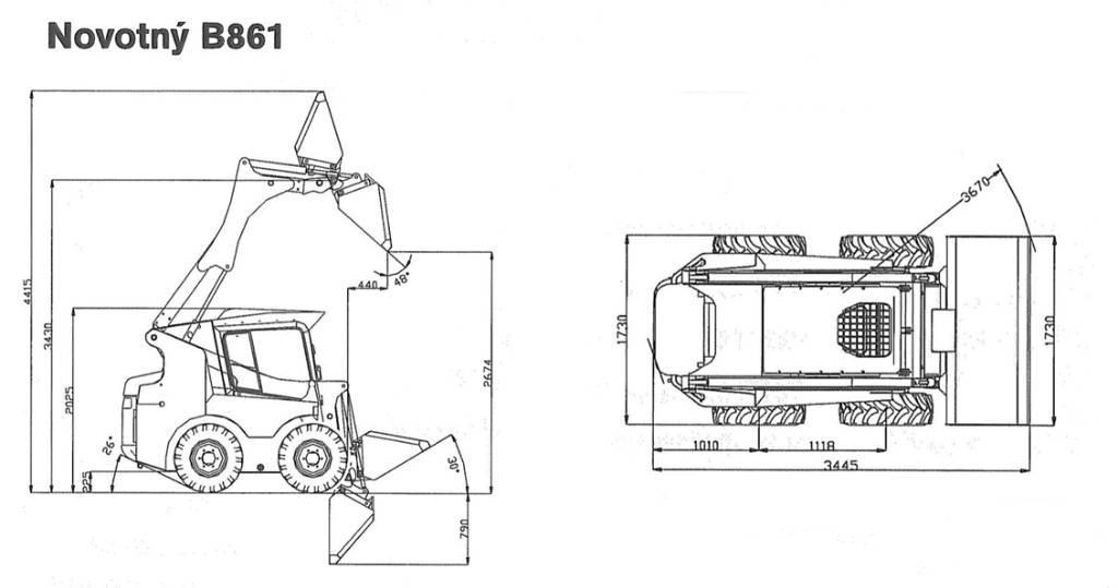 Novotny B-861 Minicargadoras