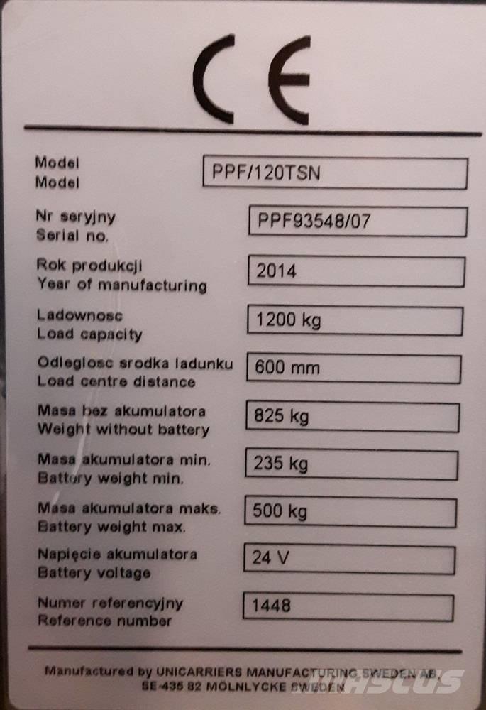 Atlet PPF120TSN Montacargas recogepedidos de baja altura