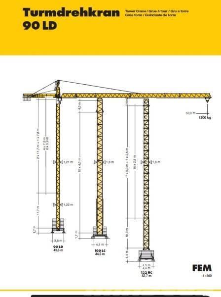 Liebherr 90 LD Grúas torre