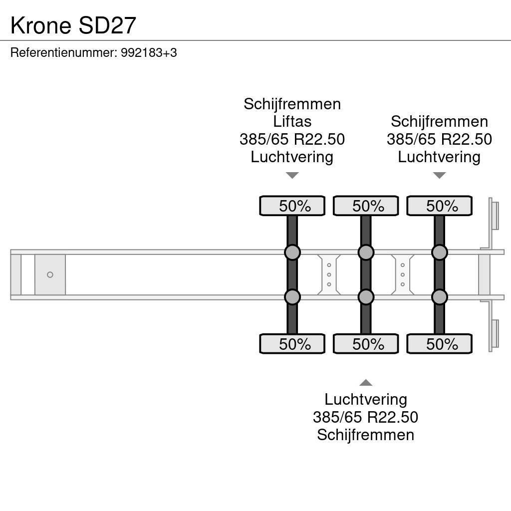 Krone SD27 Semirremolques de caja de lona