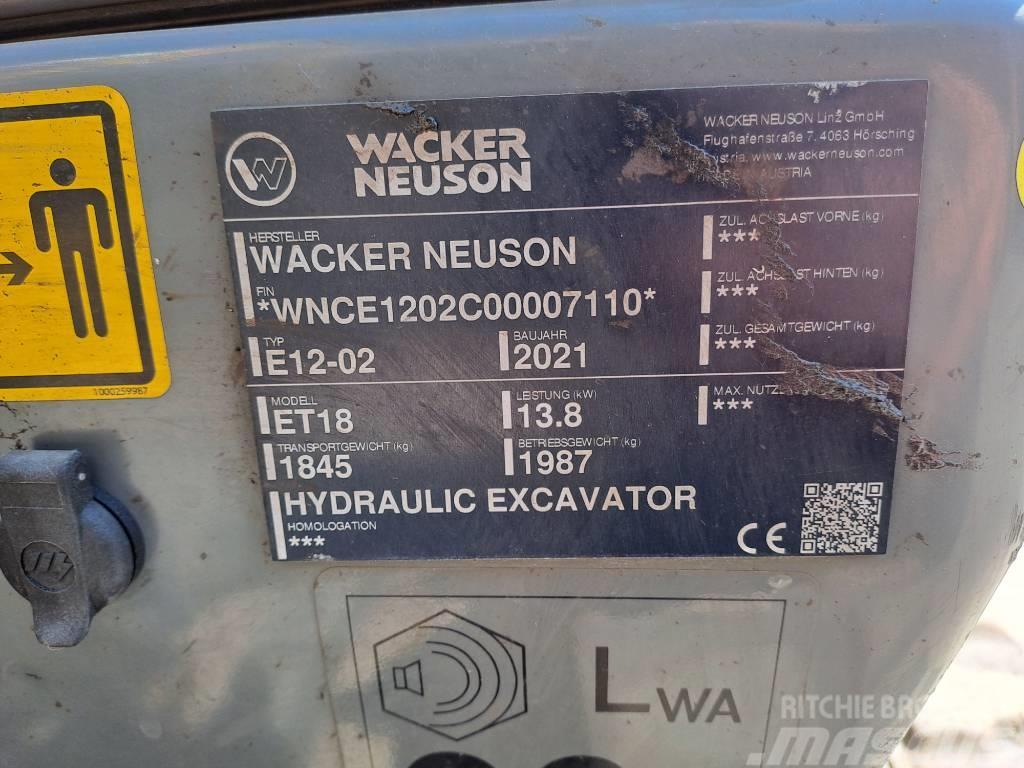 Wacker Neuson ET18 Excavadoras sobre orugas