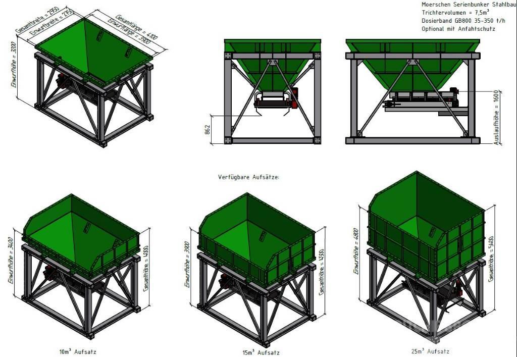  Aufgabetrichter / Aufgabebunker / Doseur Schwere A Silos y tolvas