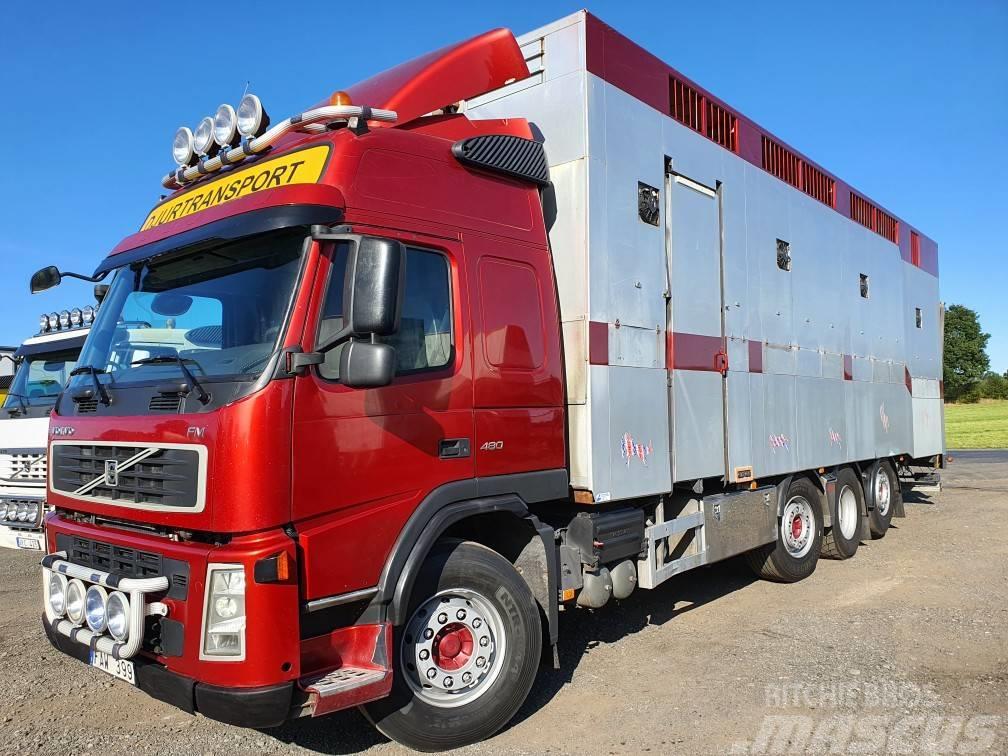 Volvo FM12 Camiones para transporte de animales