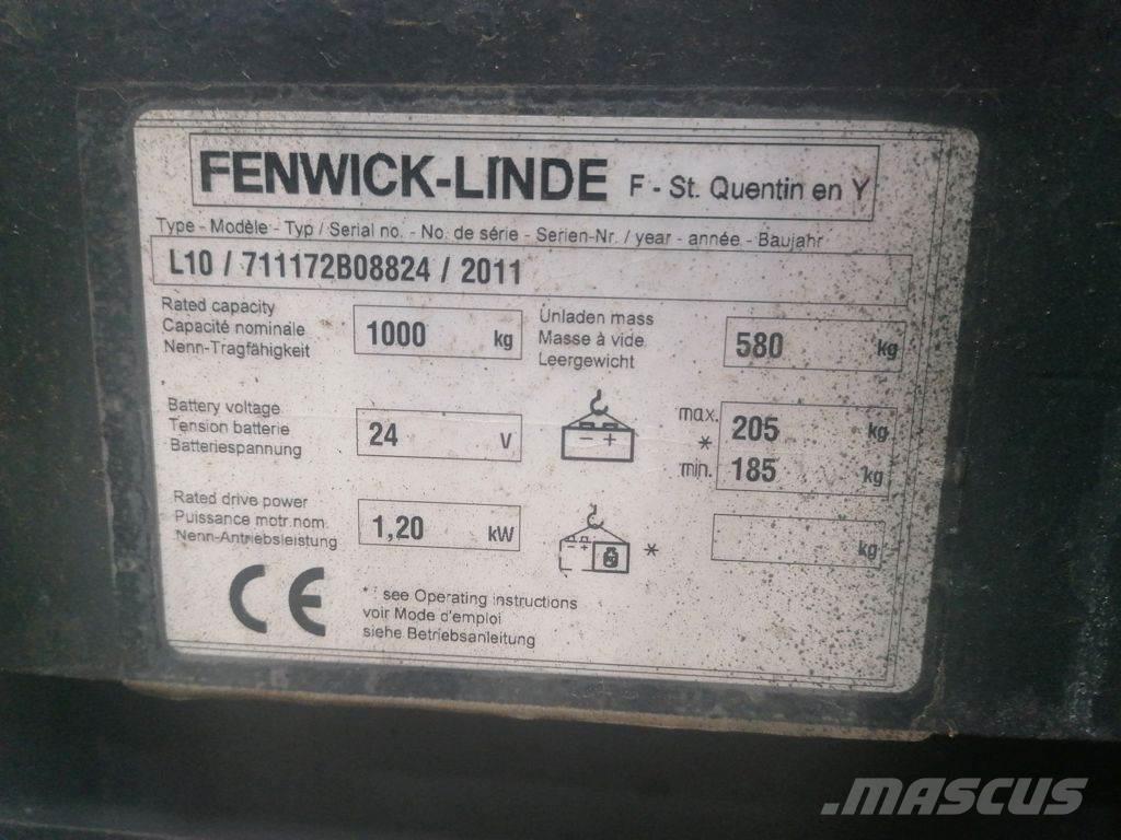 Linde L10 Montacargas manual