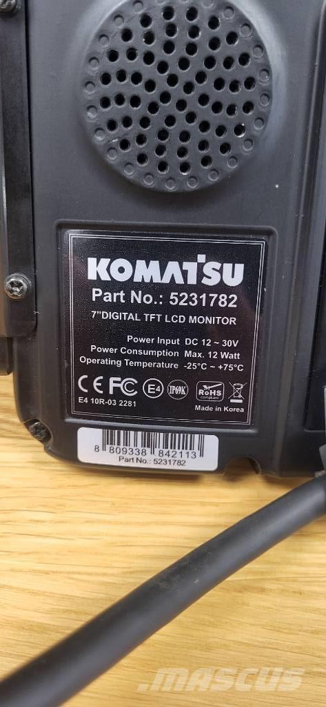 Komatsu Reverse Camera Componentes electrónicos