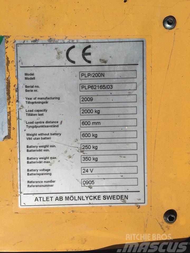 Atlet PLP200N Montacargas con plataformas de baja elevación