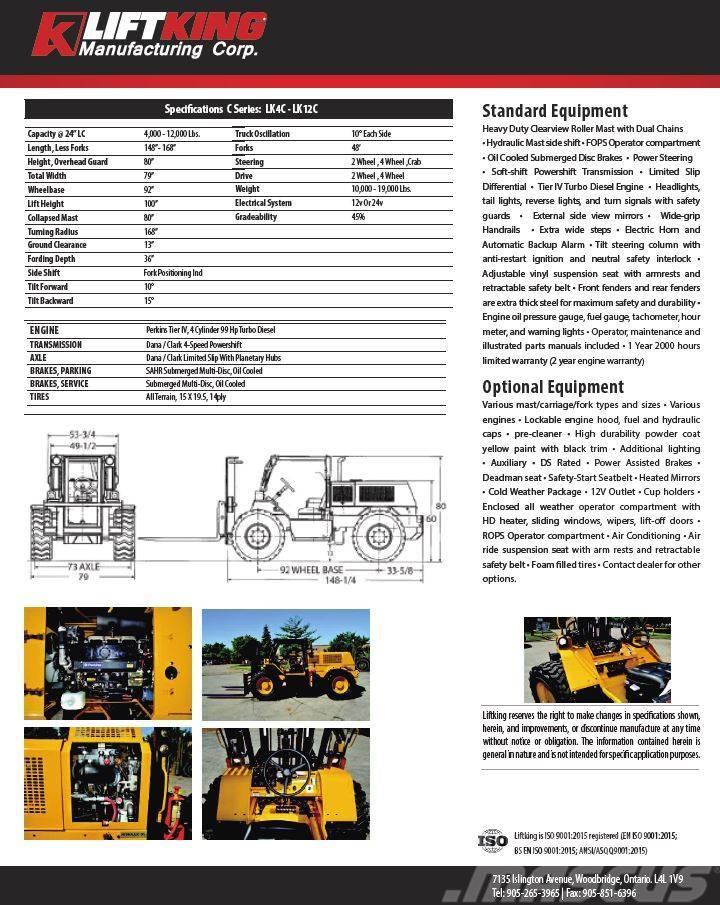 Liftking LK12C Montacargas todo terreno