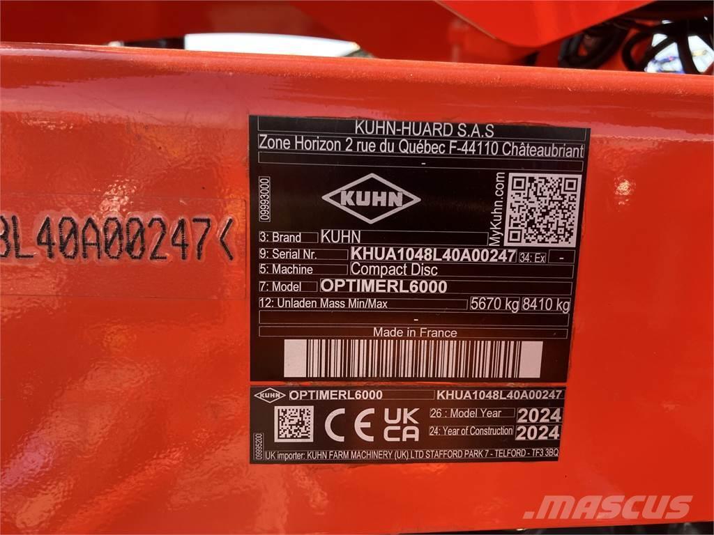 Kuhn L6000 Cultivadoras