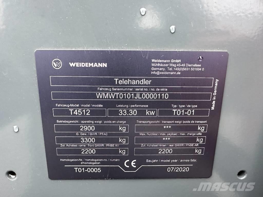 Weidemann T4512 Carretillas telescópicas