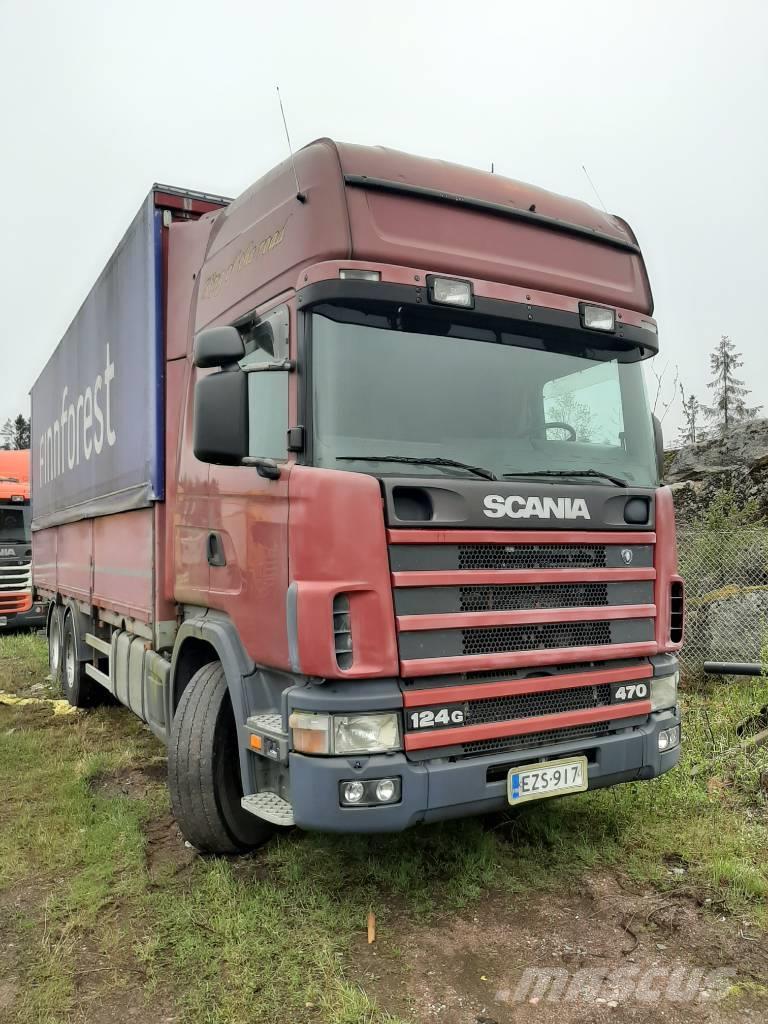 Scania R 124 Camiones de caja de lona