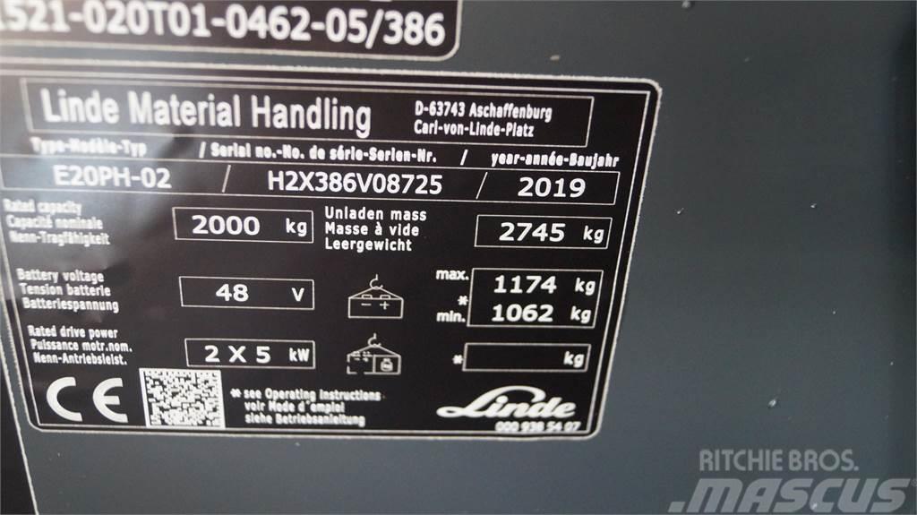 Linde E20PH Carretillas de horquilla eléctrica