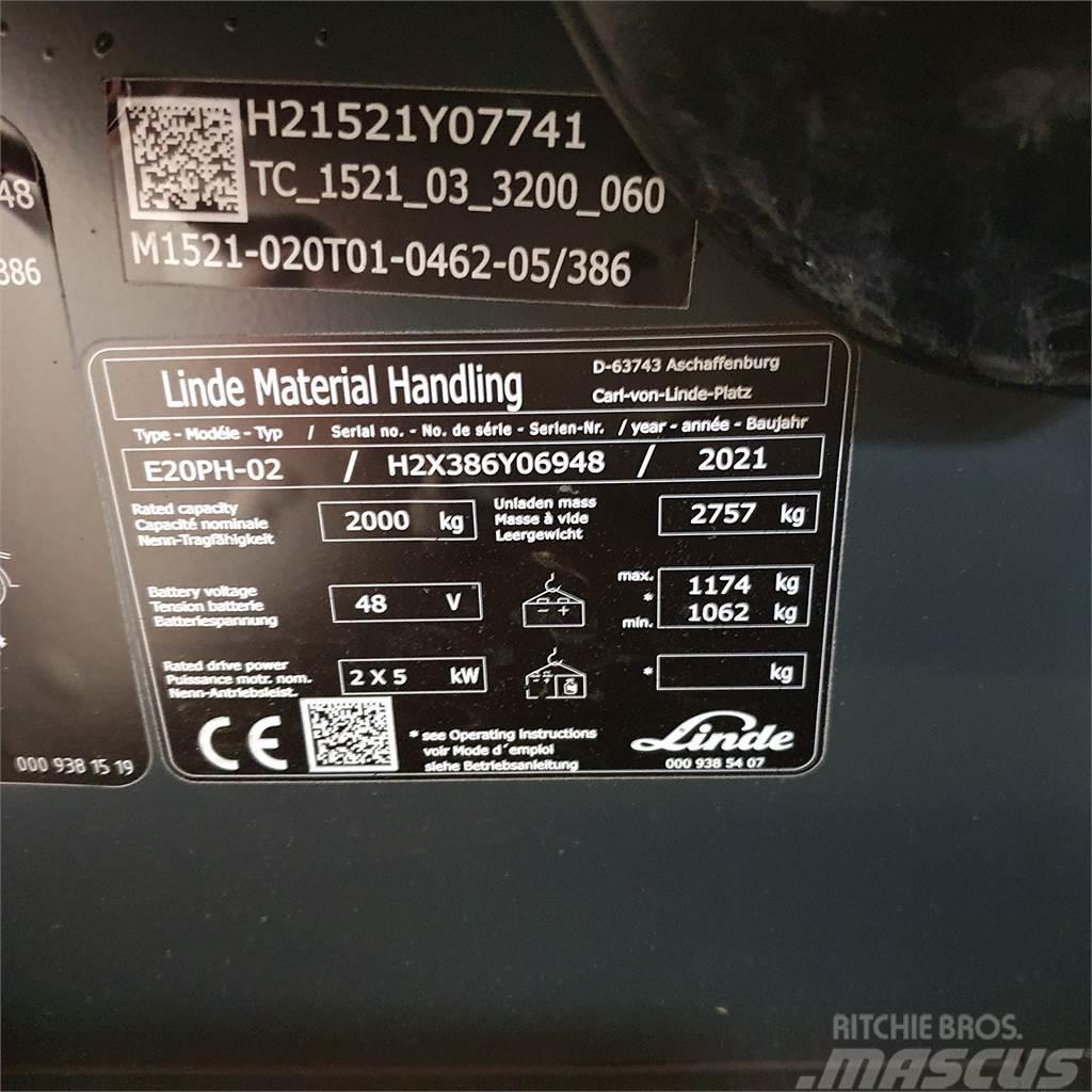 Linde E20PH Carretillas de horquilla eléctrica