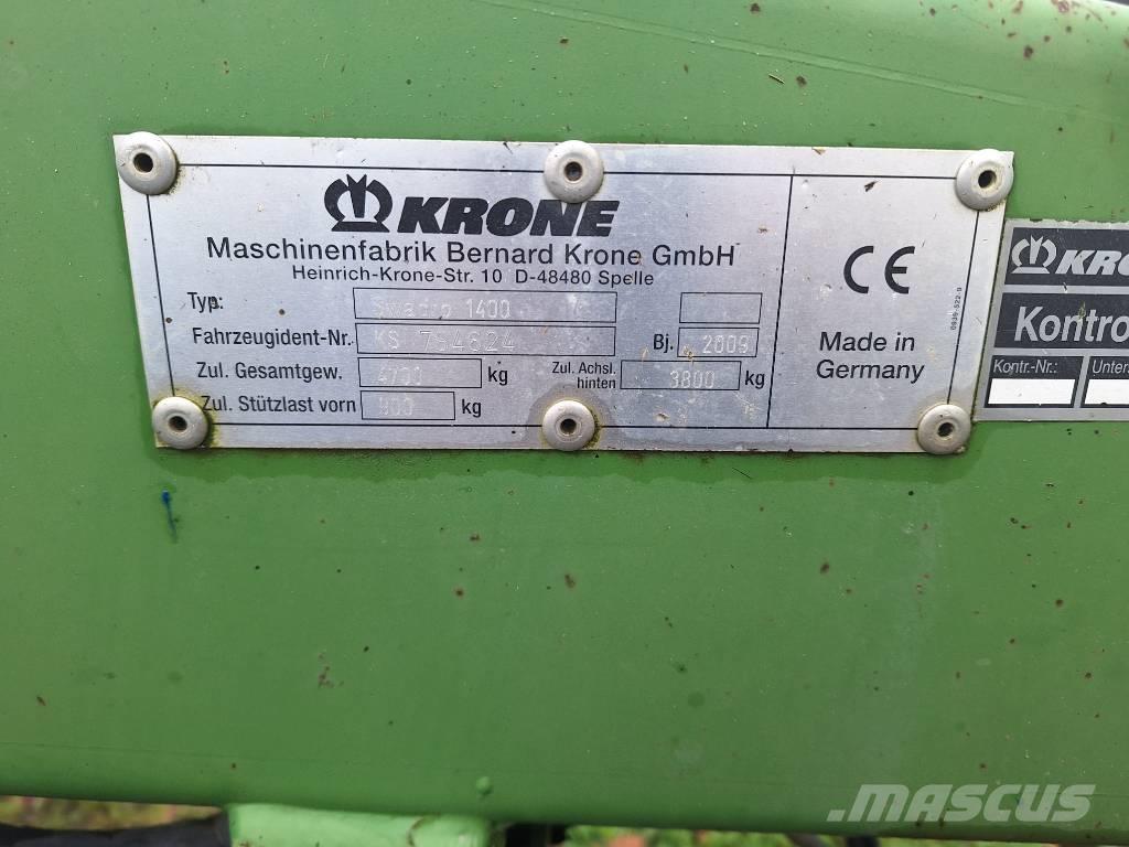 Krone Swadro 1400 Rastrilladoras y rastrilladoras giratorias