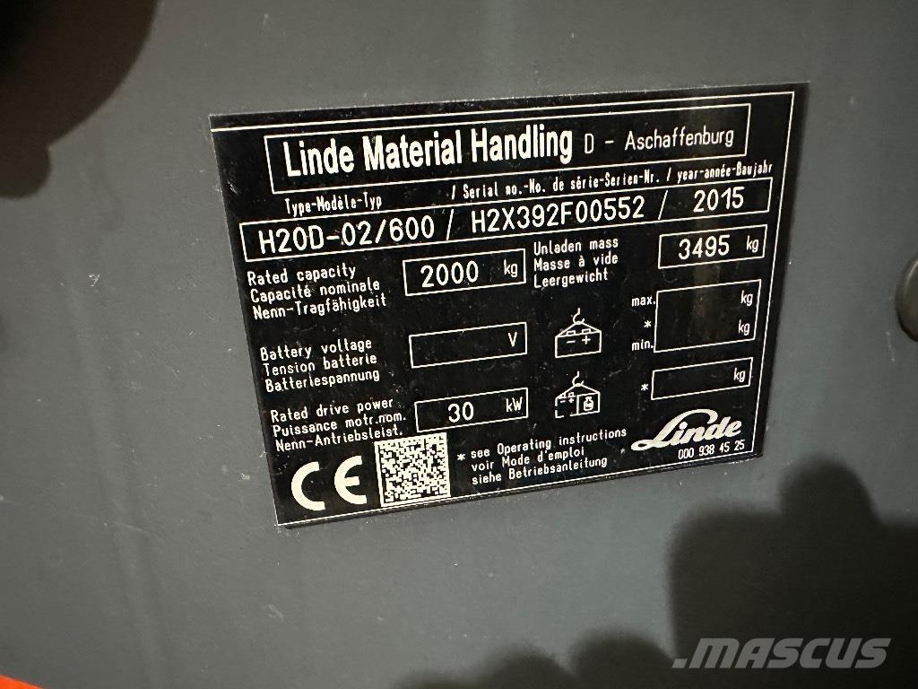 Linde H20D-02 Camiones diesel