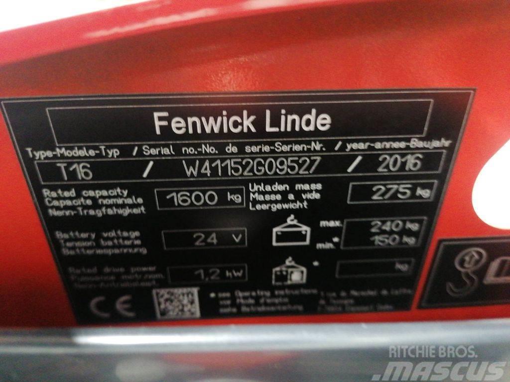 Linde T16 Montacargas de baja elevación