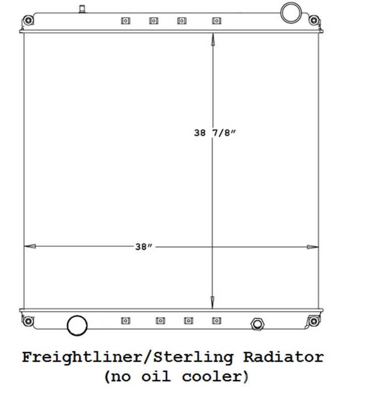 Freightliner Cascadia Radiadores