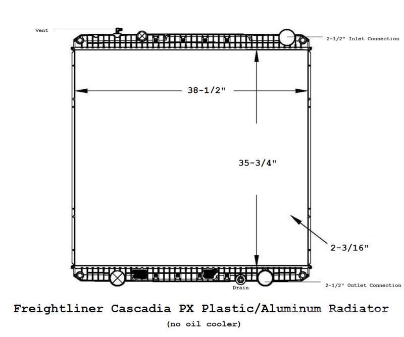 Freightliner Cascadia Radiadores