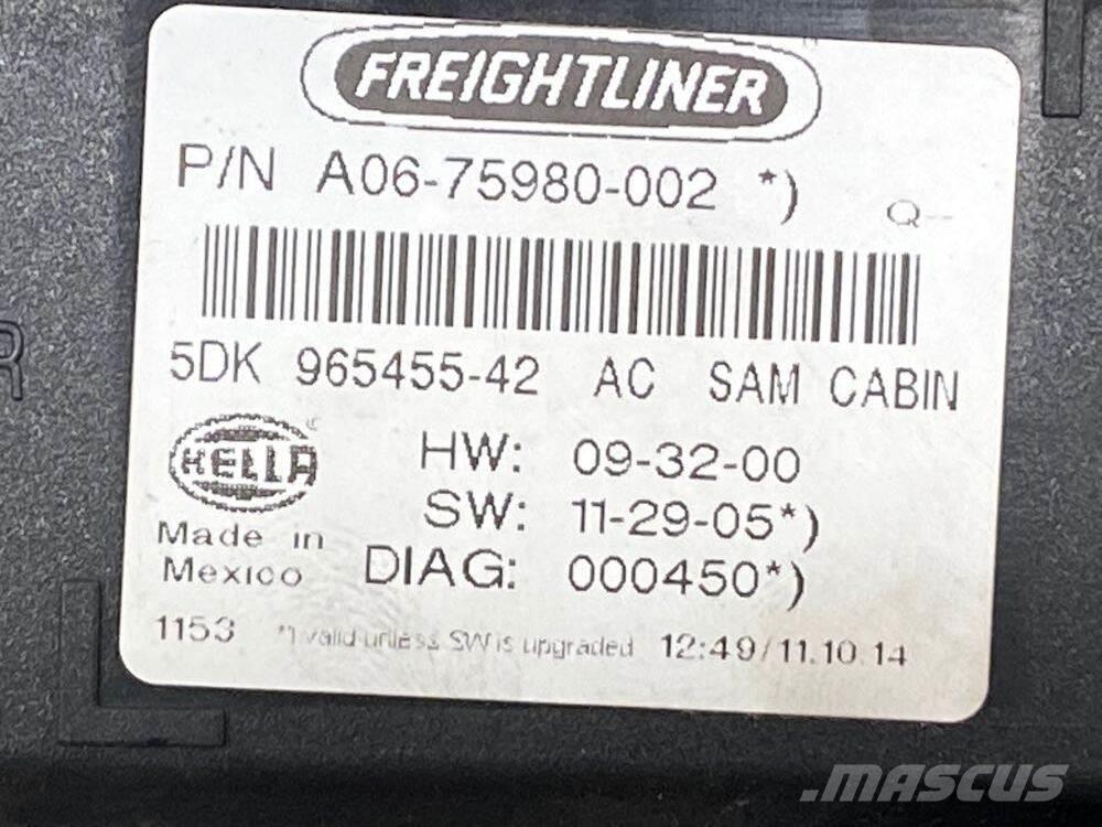 Freightliner Cascadia Componentes electrónicos