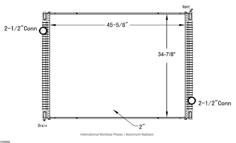 International WorkStar Radiadores