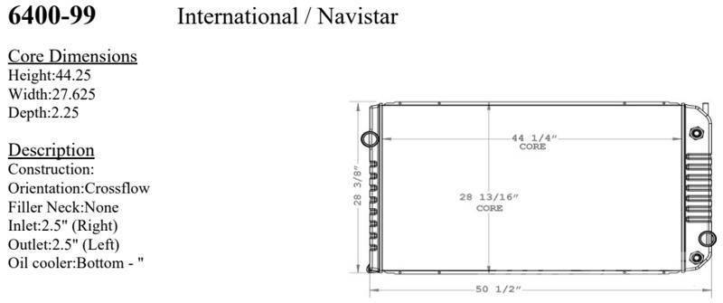 International WorkStar Radiadores